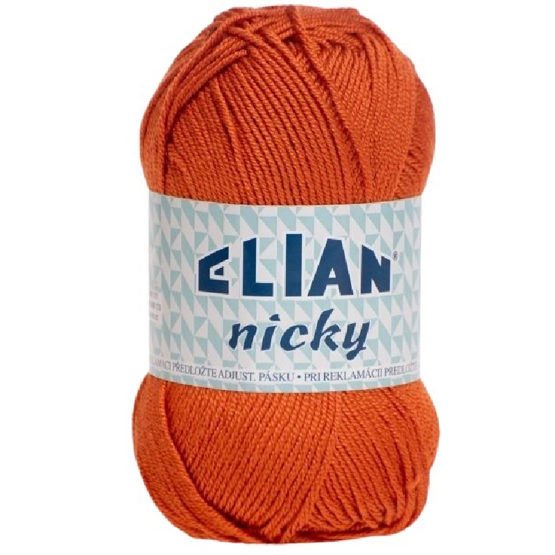 Pletací příze Elian Nicky 6963 - oranžová