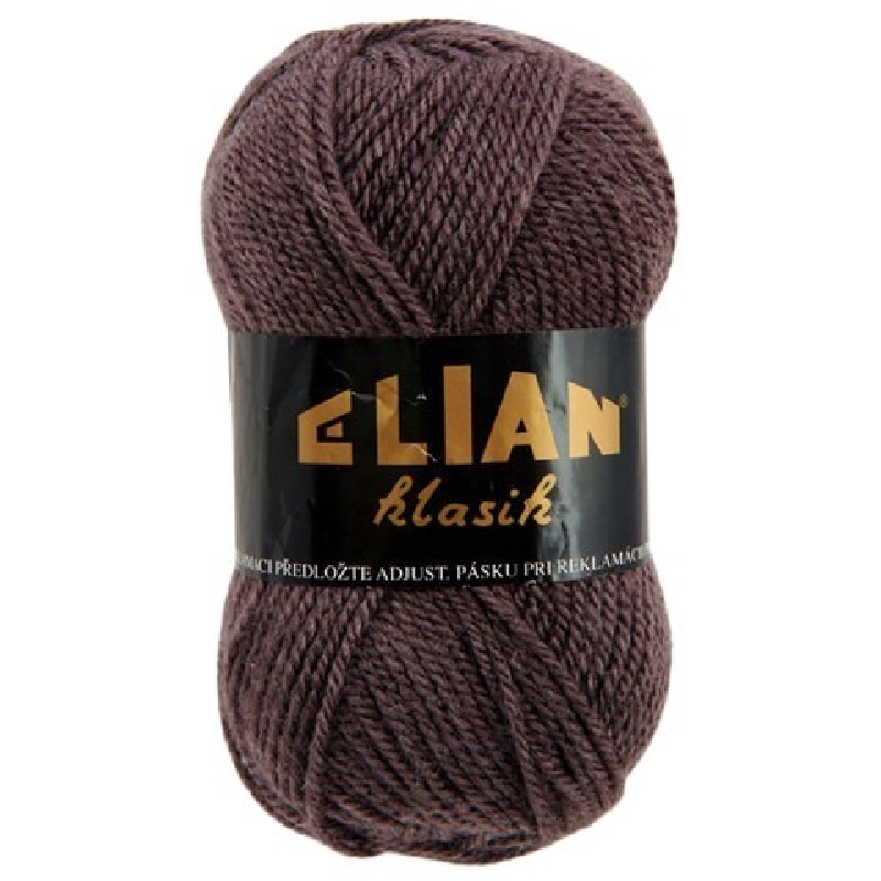 Pletací příze Elian Klasik 503 - hnědofialová