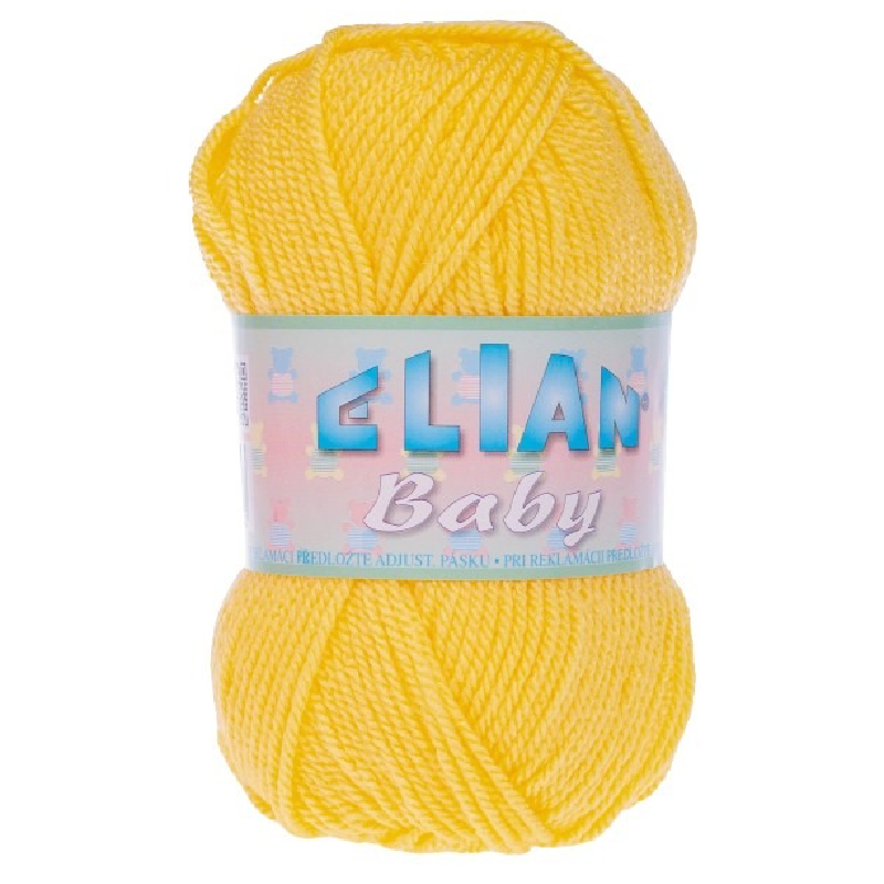 Pletací příze Elian Baby 2857 - žlutá