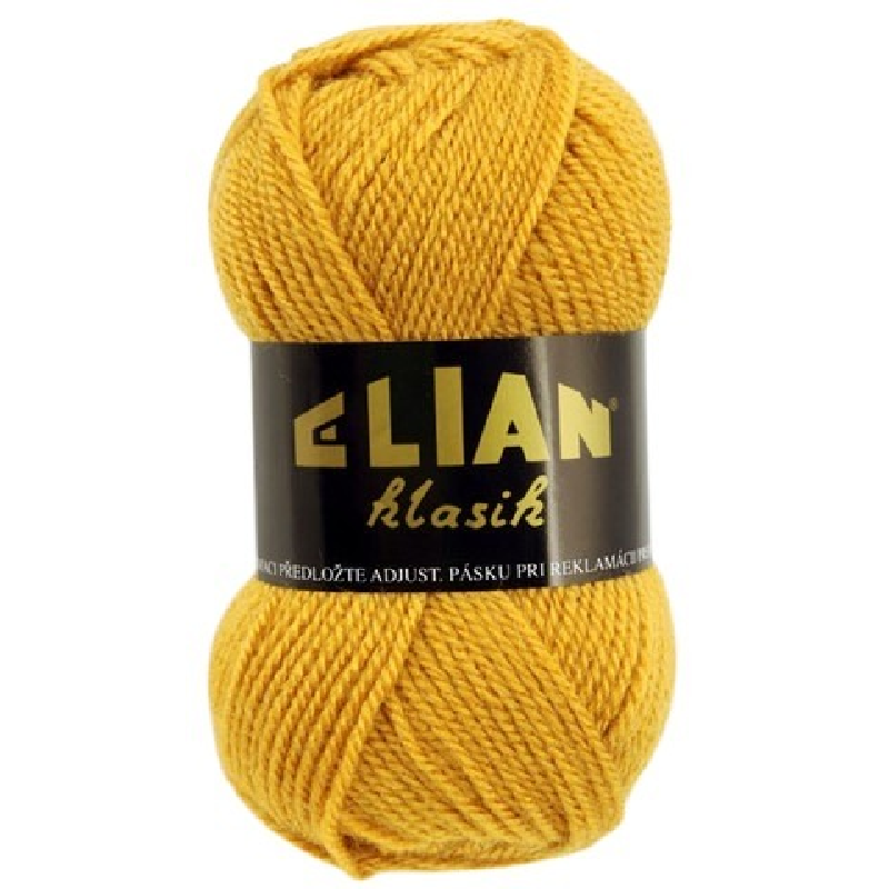 Pletací příze Elian Klasik 5095 - žlutá