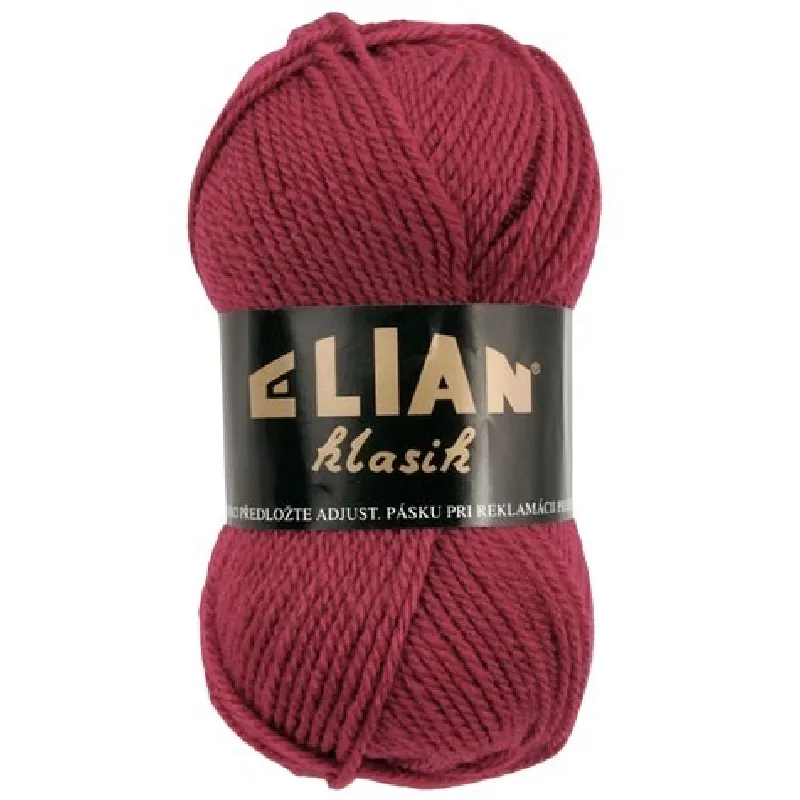 Pletací příze Elian Klasik 212 - vínová
