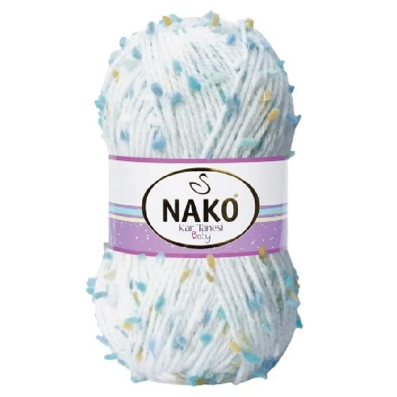 Pletací příze Nako Kar Tanesi Baby 60309 - modro bílá