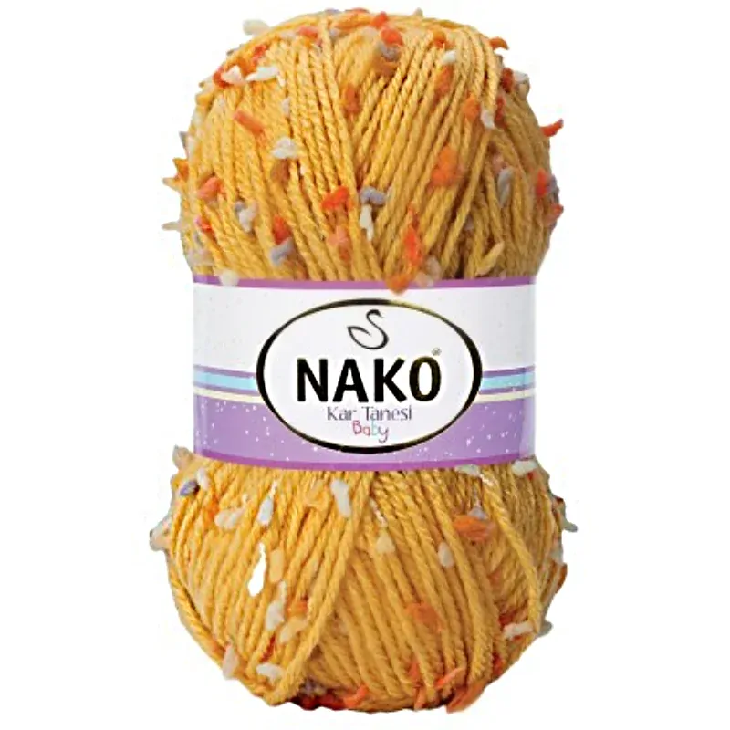 Pletací příze Nako Kar Tanesi Baby 60311 - žlutá