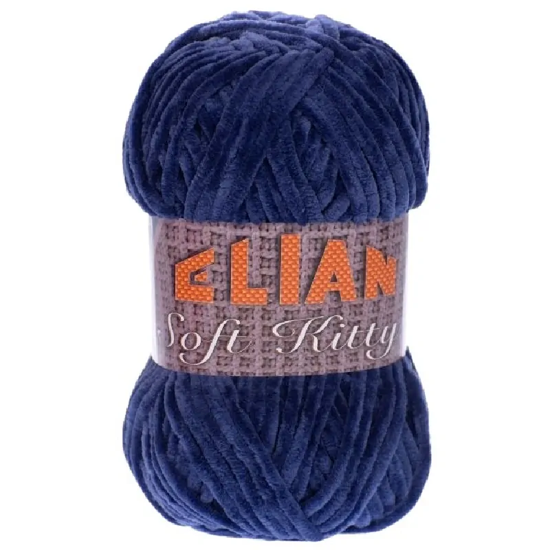 Pletací příze Elian Soft Kitty 97448 - modrá