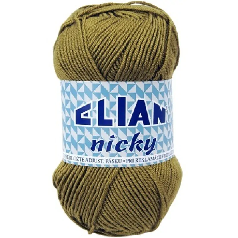 Pletací příze Elian Nicky 1552 - zelená