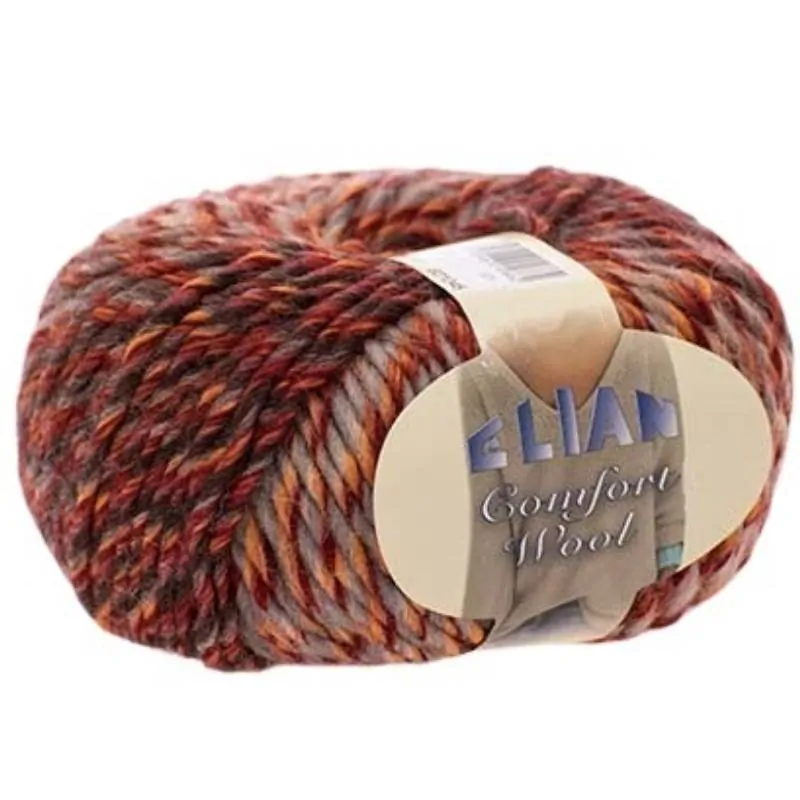 Pletací příze Elian Comfort Wool 461 - červená