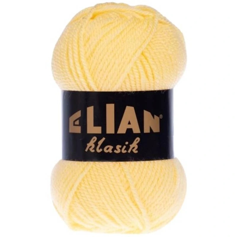 Pletací příze Elian Klasik 98595 - žlutá antipilling
