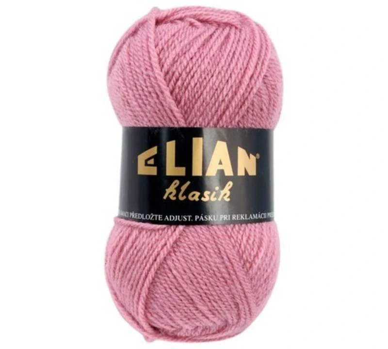 Pletací příze Elian Klasik 275 - růžová antipilling