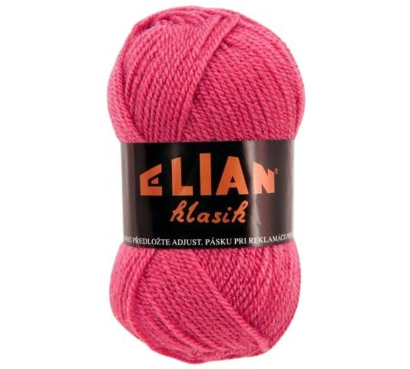 Pletací příze Elian Klasik 3276 - červená antipilling