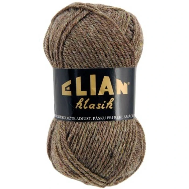 Pletací příze Elian Klasik 3497 - hnědá