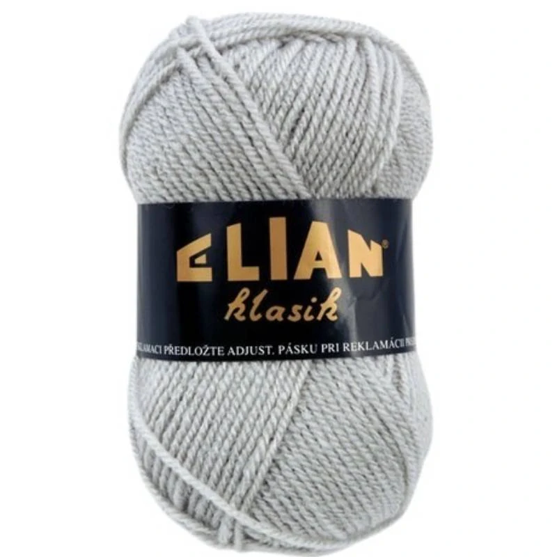 Pletací příze Elian Klasik 130 - šedá