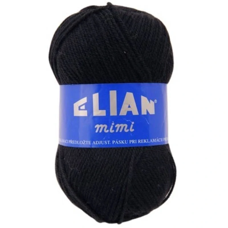 Pletací příze Elian Mimi 217 - černá
