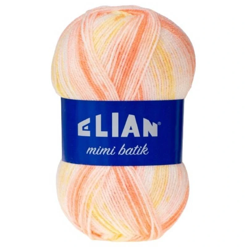 Pletací příze Elian Mimi batik 32430 - oranžová