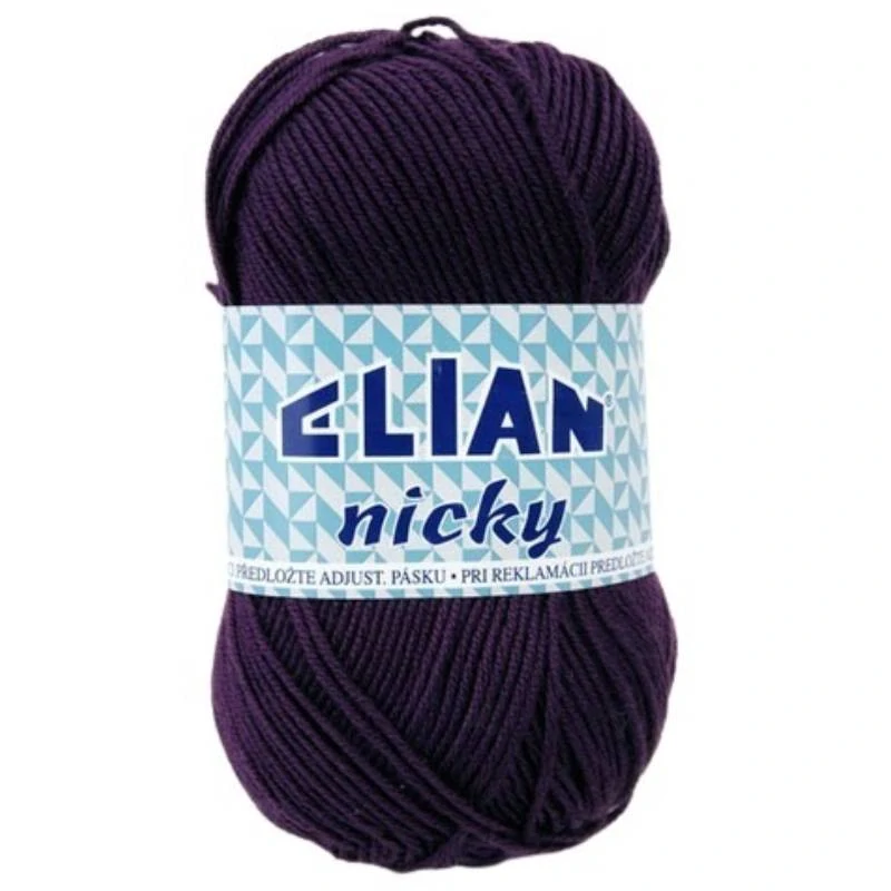 Pletací příze Elian Nicky 1088 - fialová