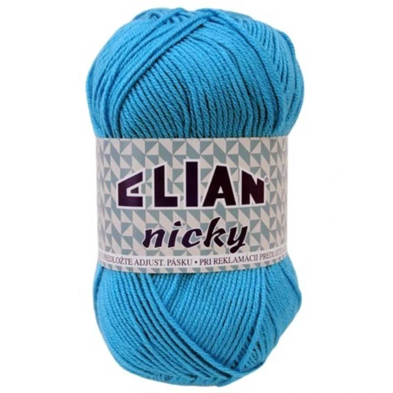 Pletací příze Elian Nicky 235 - modrá