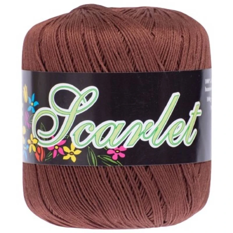 Háčkovací příze Scarlet 3247 - hnědá