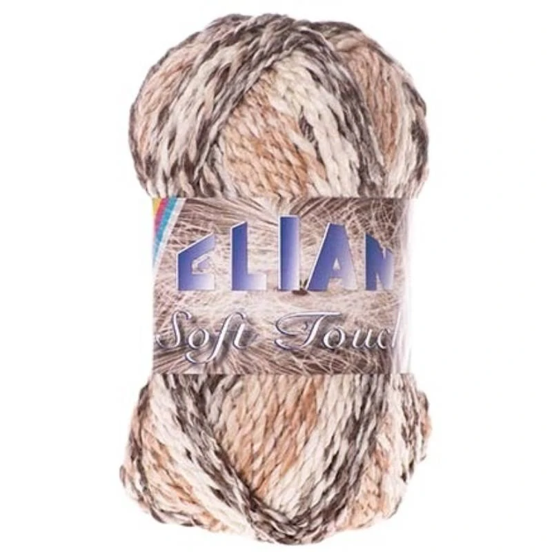 Pletací příze Elian Soft Touch 7309 - hnědá