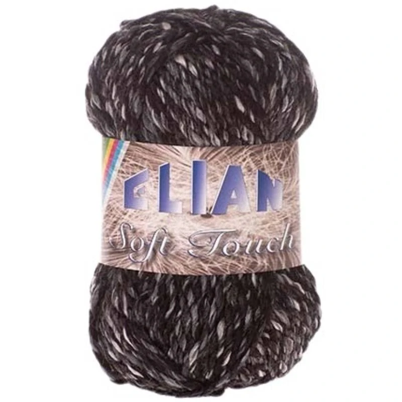 Pletací příze Elian Soft Touch 605 - černá