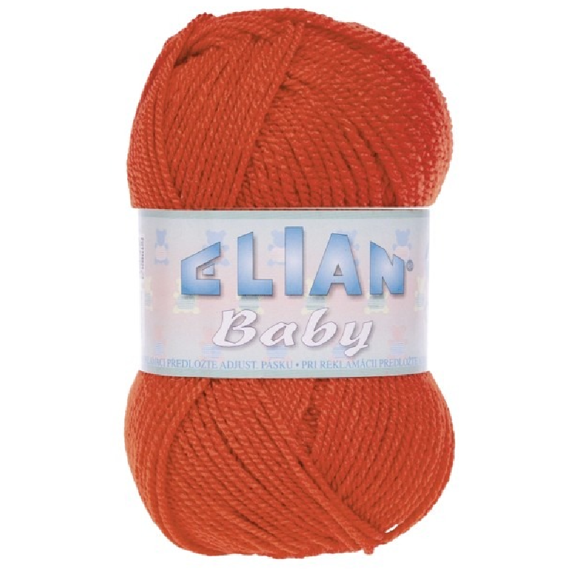 Pletací příze Elian Baby 03411 - oranžová
