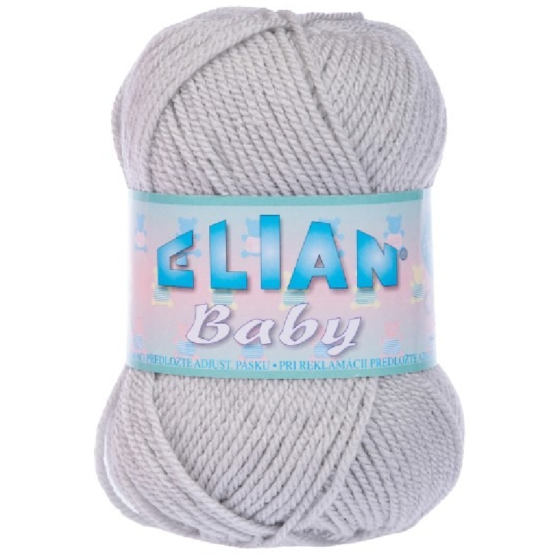 Pletací příze Elian Baby 4672 - šedá