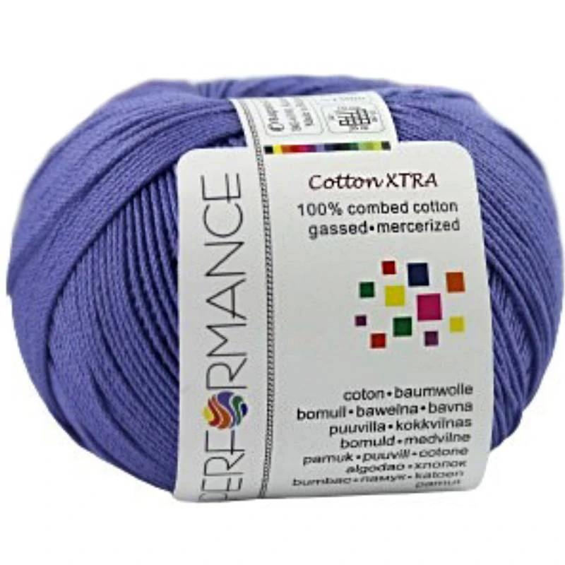 Bavlněná příze Cotton Xtra 74 - fialová