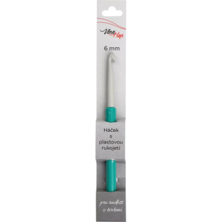 Háček s plastovou rukojetí, 6 mm