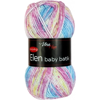 Elen baby batik 5118 - růžová, žlutá, tyrkysová