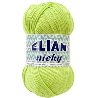 Pletací příze Elian Nicky 487 - zelená