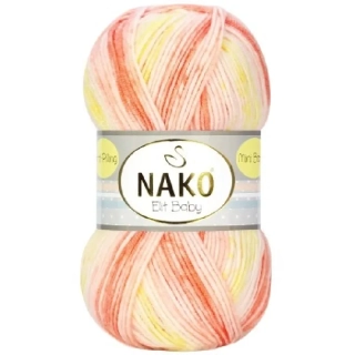 Pletací příze Nako Elit Baby 32430 - oranžová