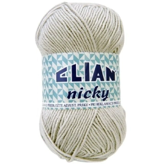 Pletací příze Elian Nicky 4194 - šedá