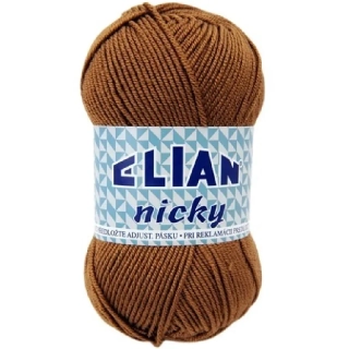 Pletací příze Elian Nicky 5166 - hnědá