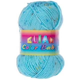 Pletací příze Elian Color Baby - 138 modrá