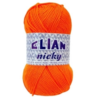 Pletací příze Elian Nicky 5074 - oranžová