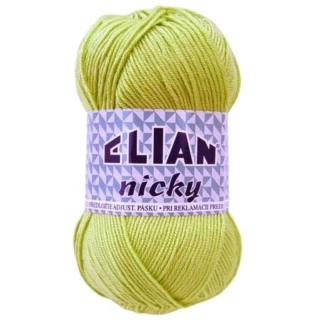 Pletací příze Elian Nicky 4853 - zelená