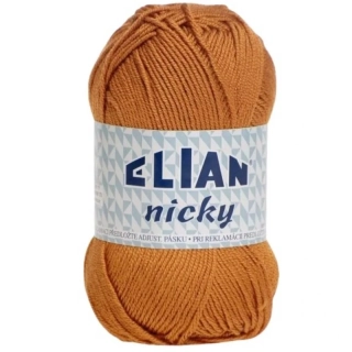Pletací příze Elian Nicky 2174 - hnědá
