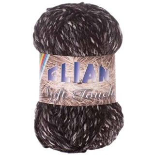 Pletací příze Elian Soft Touch 605 - černá