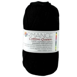 Bavlněná příze Cotton Queen 0103 - černá