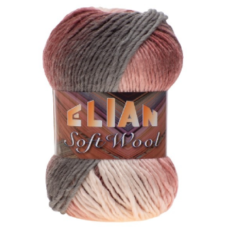 Pletací příze Elian Soft Wool 354 - růžová